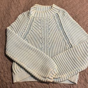 Free people knit sweater blue size M